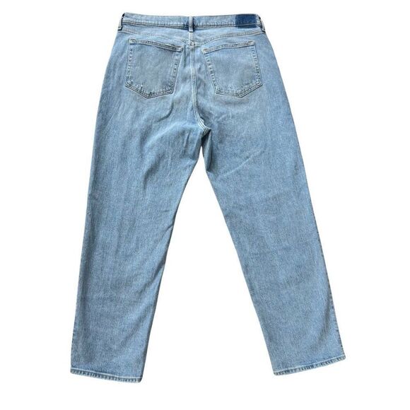 Abercrombie & Fitch The Dad High Rise Crossover Button Fly Jeans Size 33 - Picture 2 of 9